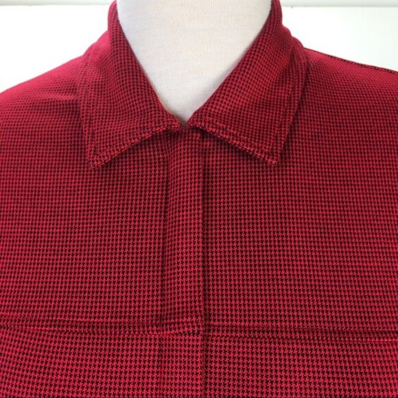 NWT Karen Scott Red & Black Houndstooth Jacket - Picture 3 of 8